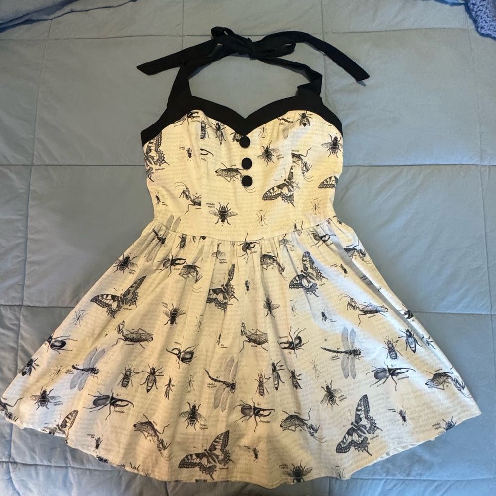 Jawbreaker Large Goth Halter Mini Sundress.